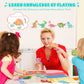 Fridge Magnetic Dinosaurs For Toddlers, 22Pcs Magnets Dinosaur Toys For Kids 3-5, Cute Dinosaurs Magnets For Fridge Flash Cards