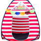 Homecute Igloo Type Foldable Popup KidS Play Tent House (Medium Size Red-White)