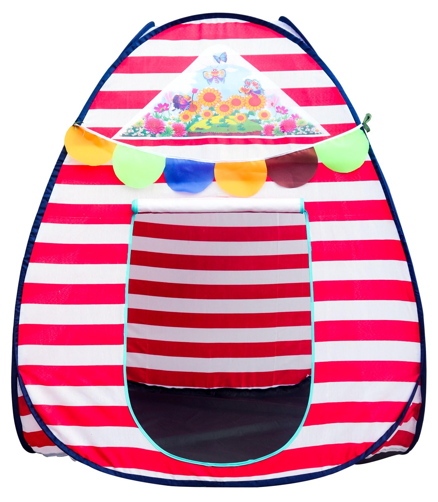 Homecute Igloo Type Foldable Popup KidS Play Tent House (Medium Size Red-White)