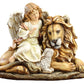 Joseph'S Studio By Roman Angel Sitting With Lion And Lamb 11-1/2-Inch