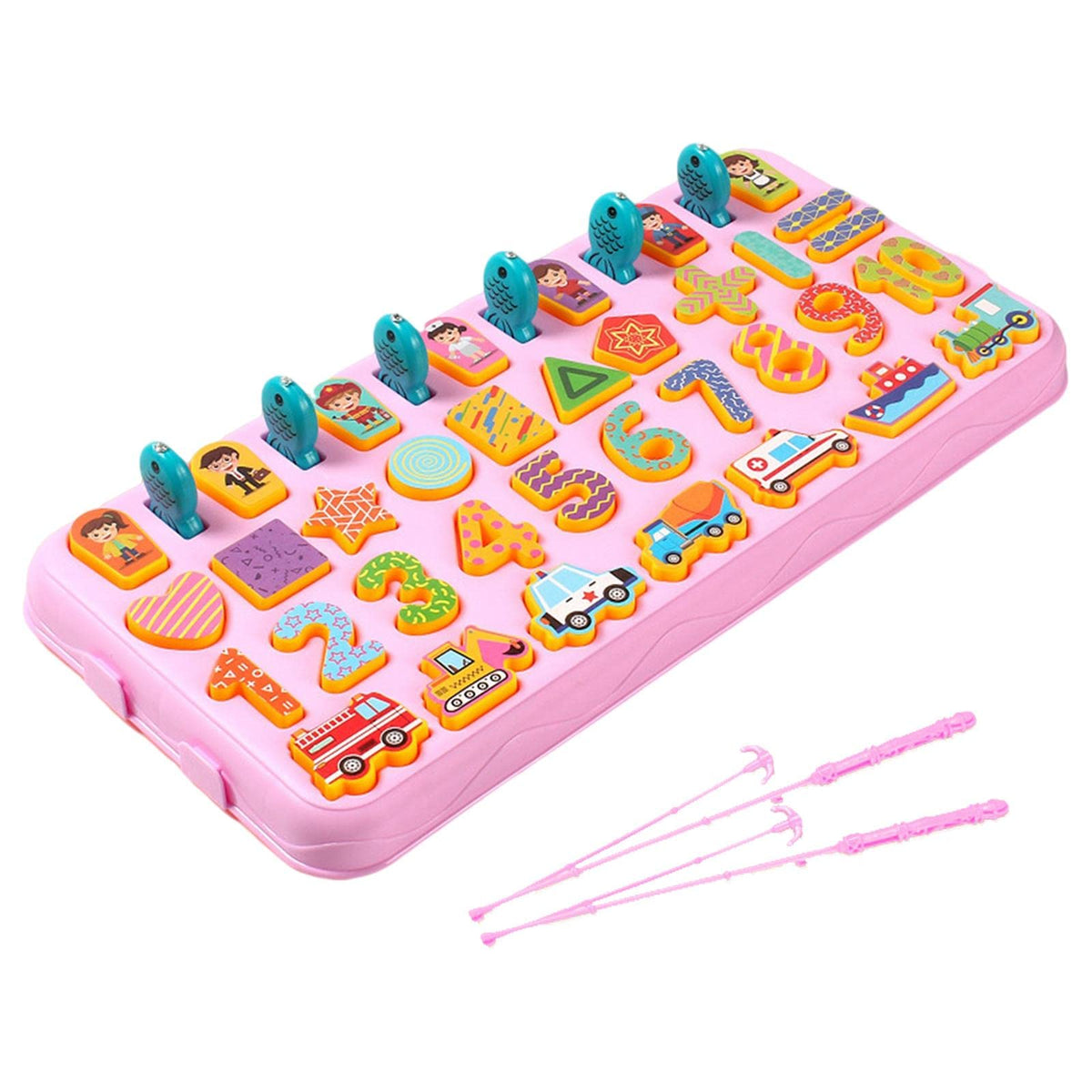 Bnf Montessori Puzzle Board Early Preschool Toys Shape Pattern Kids Gifts Block 5In1 Pink Xlbaby | Toys For Baby | Developmental
