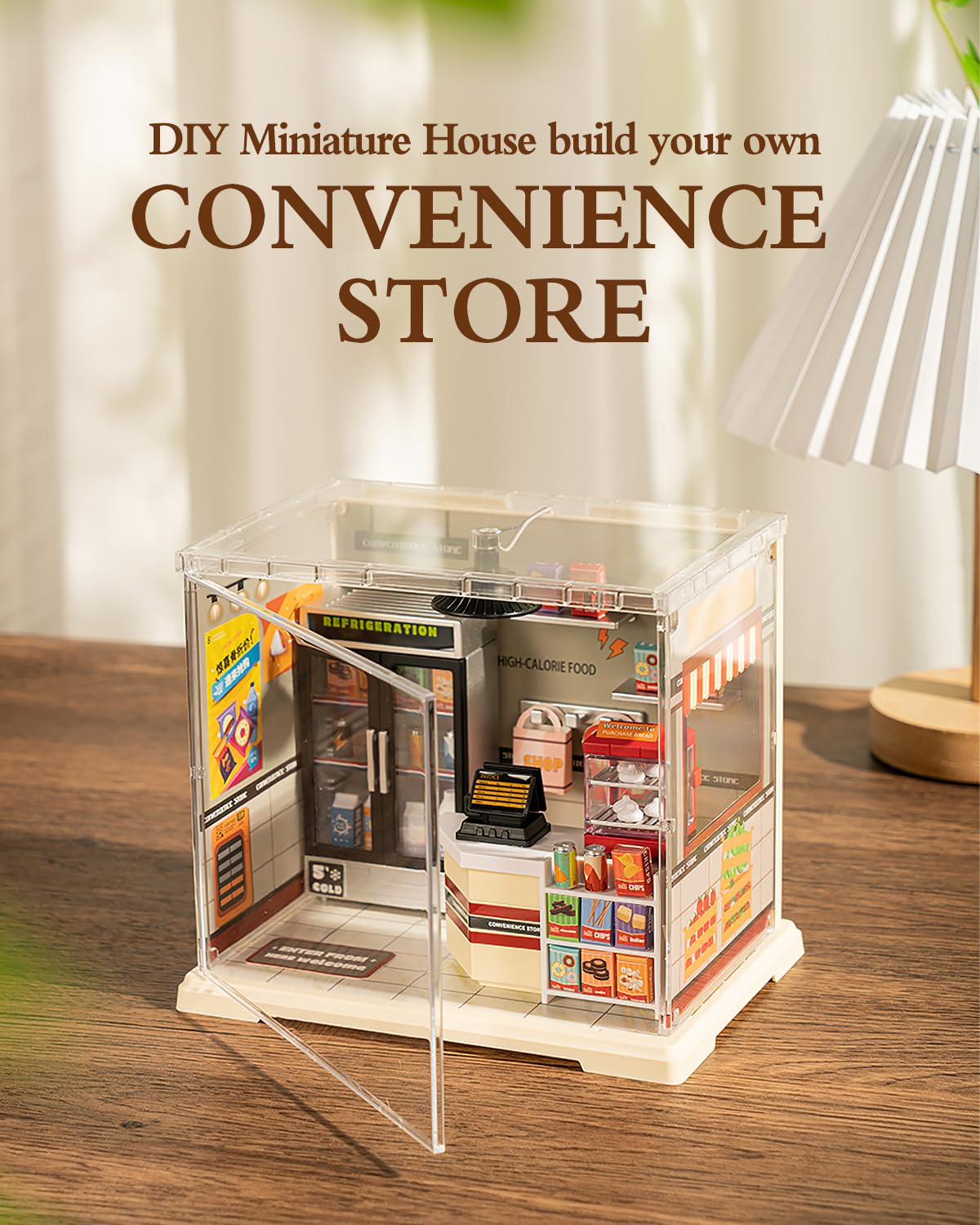 DIY Miniature House Kit  Dollhouse Kit  Miniature Kit  DIY Mini House Building Kit for mature-themed Teen  Plastic Tiny House Making Kit  Best Craft Hobbies Gift  Convenience Store