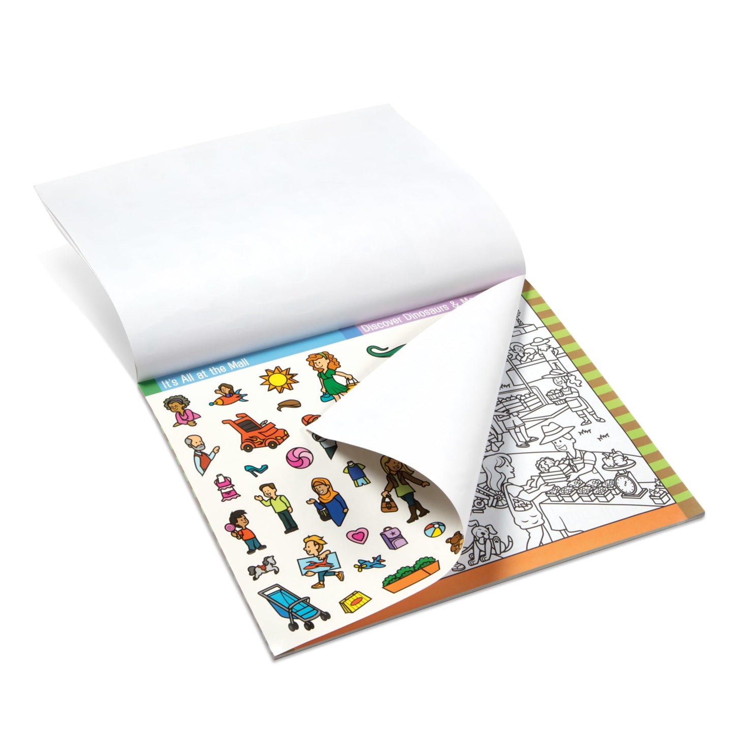 Melissa & Doug Seek & Find Sticker Pad - Around Town, 4+ Years