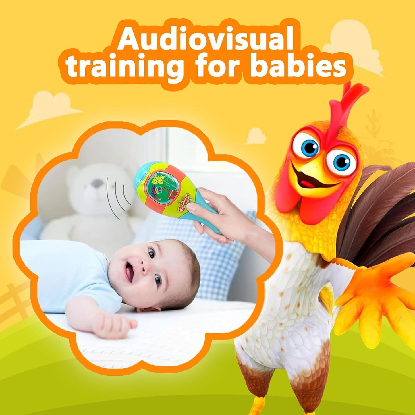 La Granja De Zenon Newborn Toys Bartolito Maracas For Kids With Electric Egg Shakers Maracas Lorito Pepe Rattles For 3+ Years Ol