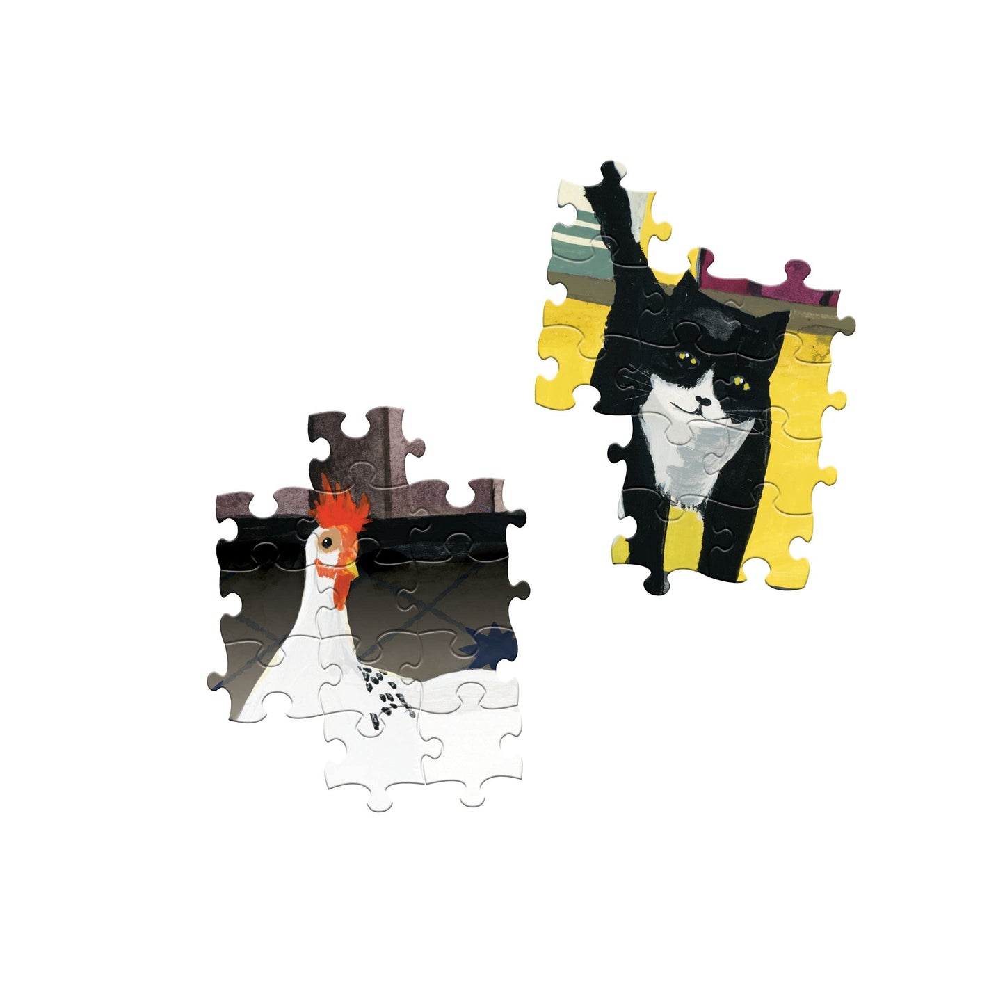eeBoo 1000 Piece Jigsaw Puzzle - Piece and Love Kitchen Chickens, Glossy Cardboard, Ideal for Adults and Families, Model PZTKHC