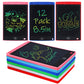 LCD Writing Tablet for Kids Party Favors Bulk - 12 Pack 8.5in Colorful Doodle Board, Erasable Drawing Pad for Goodie Bags Stuffe