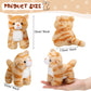 8 Pieces Plush Pets 5 Inch Stuffed Animals Bulk Assorted Cute Stuffed Pet Animal Plush Toys Small Plush Animals For Halloween Kid Classroom School Pet Party Favors Supplies Decoration (Stehende Katze)