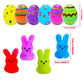 24 Pcs PreFilled Easter Eggs with Plush Bunny Toys Animals Keychain Decoration Stuffed Toy Great for Kids Boys Girls Toddler Eas