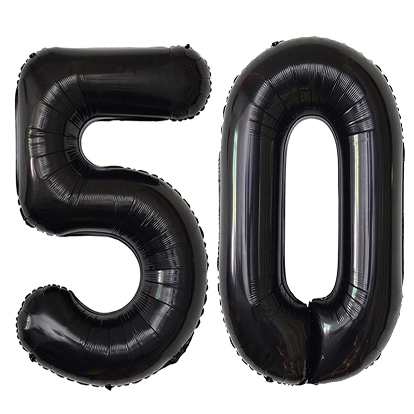 Black 50 Number Balloons Giant Jumbo Number 50 Foil Mylar Balloons For Women Men 50Th Birthday Party Supplies 50 Anniversary Eve