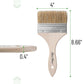 Bates- Chip Paint Brushes for Painting, 4 Inch, 48 Pack, Wood Handle, Natural Bristle Paint Brush