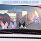 Angle Rubber Duck Car Ornaments with Pink Glitter Wing,Cute Squeaky Duck with Crystal Necklace,Moon-Shaped Magic Wand Ducky Car