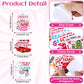Motiskyy 240 Pcs Valentines Day Scratch and Sniff Stickers Large Smelly Scented Motivational Stickers Food Dessert Reward Decal