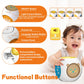 iKOIHO Bilingual Baby Musical Learning Cube - Educational Toy for 1 Year Old, Lights & Music, Ideal for 6-18 Months Infants, ABS Material