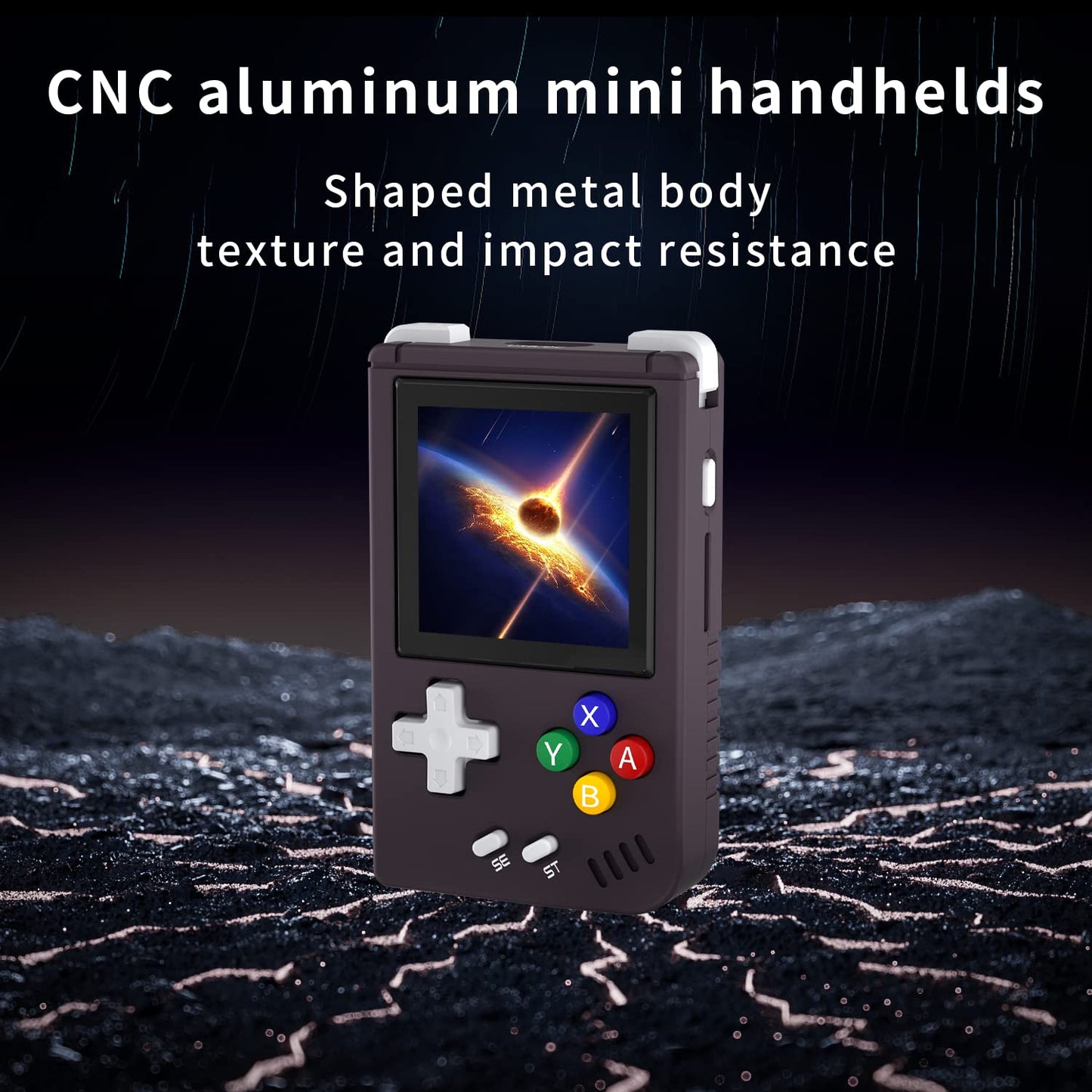 Rg Nano Retro Handheld Game Console,Rg Nano Portable Game Mini Aluminum Alloy With 1.54 Inch Ips Screen,Rg Nano With 64G Tf Card