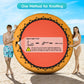 Calobana 8Ft Heavy Duty Floating Ring, Round Inflatable Dock Water Hammock River Floats Lake Raft Island Platform For Adults Par