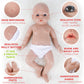 Ivita 19 Inch Full Body Silicone Reborn Baby Doll Boy,Not Vinyl Material Dolls,Platinum Silicone Doll,Lifelike Newborn Baby Doll