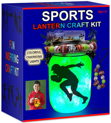 Numi'Smile Sports Nightlight Gifts For Boys, Diy Kids Crafts Ages 3 4 5 6 7 8-12 Years Old, Baseball, Soccer, Basketball, Football Gifts, Hockey, Tennis, Surfing Art Kit
