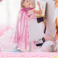 Jiuguva 4 Pcs Princess Cape Girls Princess Cloak Princess Accessories For Little Girls Blue Cape For Kids Cosplay Party (Small)
