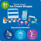 Learning Resources Swirly Scoops Ice Cream Shoppe Playset - Child-Size Plastic Kitchen Toys for Boys and Girls, Model LER9278