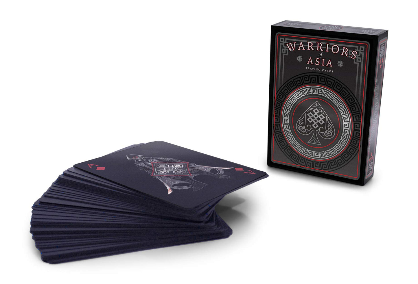 Gent Supply Warriors Of Asia Waterproof Playing Cards Black Pvc Edition Deck