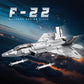 Reobrix F-22 Fighter Jet Building Set 33020, 1729 PCS, Large Plastic Model for Adults, Military Display, Aviation Gifts