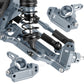 Rcarmubwow Rc Upgrades Part For 1/10 Slash 2Wd,Slash 2Wd Vxl,Alloy Aluminum Front Rear Suspension Arms,Front Steering Block,Rear