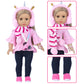 Uzidbto American Doll Clothes And Accessories For 18 Inch Doll Includes Pretend Makeup Kit Stuff Girls Gift(Doll Not Including)