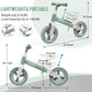 Bobike Toddler Balance Bike Toys For 1 To 6 Year Old Girls Boys Adjustable Seat And Handlebar No-Pedal Training Bike Best Gifts For Kids (Green)