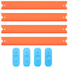 8-Piece Replacement Track Set - Compatible For Hot Wheels Cars, 3 Feet Of Straight Track Builder With Connectors Included