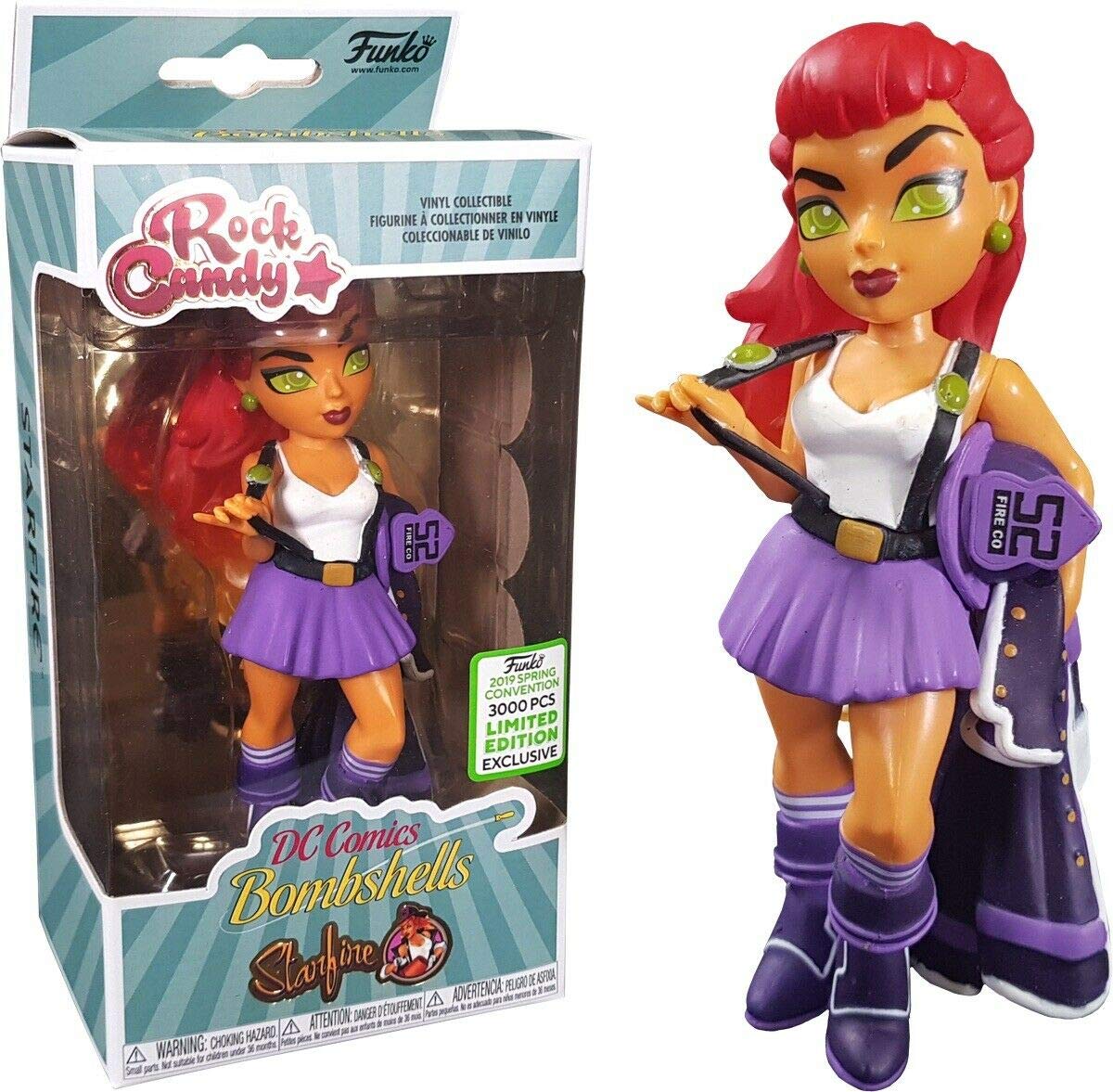 Funko Rock Candy Dc Bombshells: Starfire - Eccc 2019 Spring Convention 3000 Pcs Limited Edition Exclusive