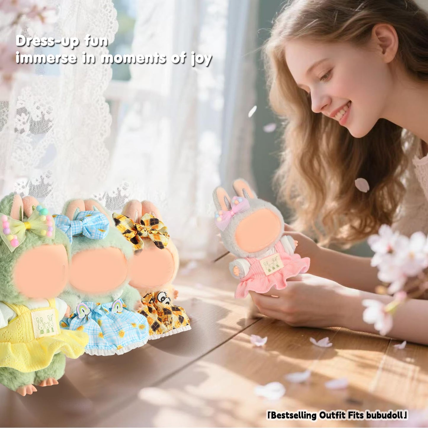 Ciunura 2025NEW Trendy Clothes for 5.9-6.7inches Doll  Designed for bubuclothes  Multiple Stylish Outfit Sets  Can Be Used to Change Clothes for Your15&17cm Dolls (Pink Skirt 3pc Set)