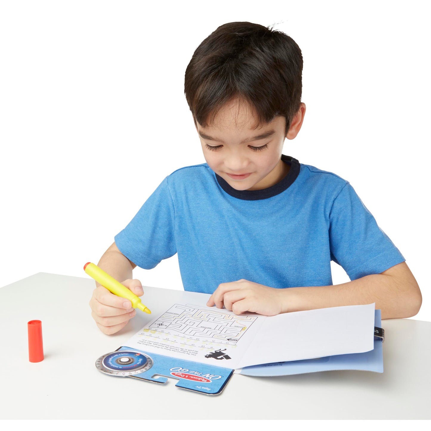 Melissa & Doug On the Go Spy Mystery Secret Decoder Book With Decoder Wheel and Magic-Reveal Pen
