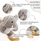 Funlio Elephant Baby Rocking Horse For Toddlers 6 Months To 3 Years, Cute & Graceful Grey Elephant Rocker For Baby Girl, Stuffed Plush Ride-On Rocking Animal, Easy To Assemble, Cpc & Ce Certified