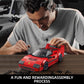 Vgd Car Building Kit With Display Case, Cool Collectible Model Super Race Car Building Blocks Set, 1:24 Scale Collectible Model