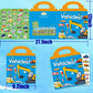 Reusable Sticker Book For Kids, Vehicles Truck Stickers Educational Learning Toys Travel Stickers Activity Books For Toddler Girls Boys Age 3+ Birthday Gifts