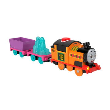 Thomas & Friends Motorized Toy Train Talking Nia Battery-Powered Engine with Sounds & Phrases for Kids 3+ Years, UK English Vers