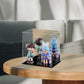 Lilezbox Acrylic Display Case,Versatile Collectibles Display Showcase For Action Figures Toys,1 Pack (Black, 7.8X5.9X7.8 Inch)