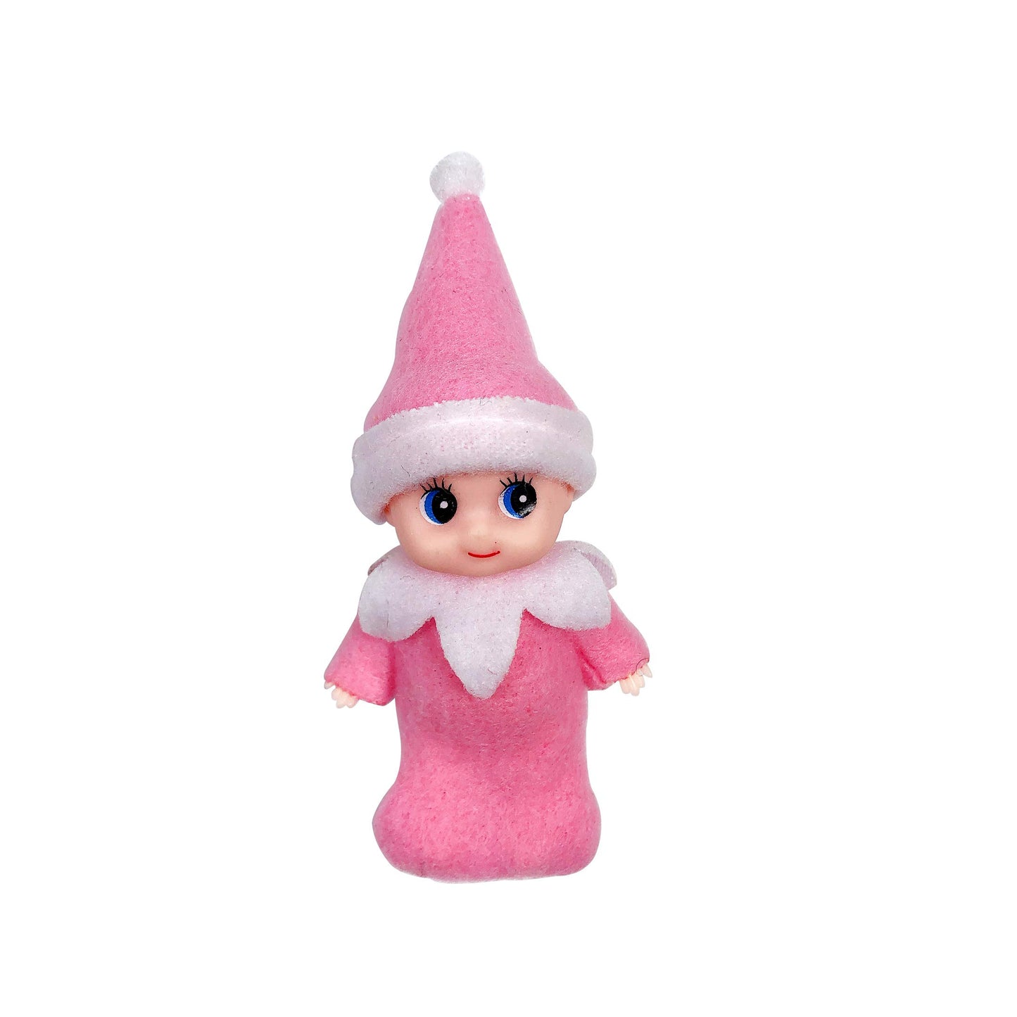 LovelfStory Elf Accessories Baby, Tiny Christmas Elf Girl and Boy Baby Doll for Xmas Gift (Pink)