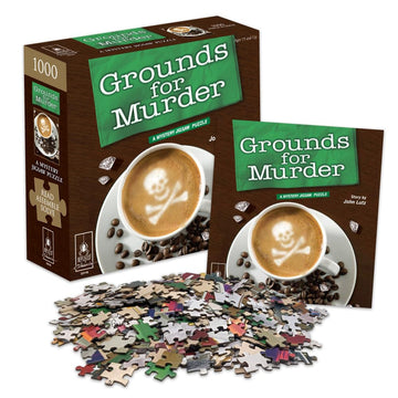 BePuzzled | Unravel the Mystery, Grounds for Murder - Classic Mystery 1000 pc. Jigsaw Puzzle for Thrill-Seekers and Puzzle Enthu