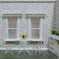 Iland Originality Dollhouse Wallpaper 39 * 15.7 Inch, Dollhouse Accessories On 1:12 Scale Or 1:6 Scale (Blue Rose)