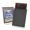 Yu-Gi-Oh Grey Card Sleeves - 200 Pack  Japanese Size  Textured Back  Perfect Shuffling  Protects Trading Cards & Photocards