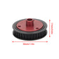 Treehobby Belt Drive Transmission Gears System for Axial SCX10 SCX10 II 90046 1/10 RC Crawler Car Upgrade Parts(Black) (5mm)