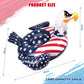 Halovin Patriotic Eagle Pool Float - 49"x48"x28" Red White Blue PVC Inflatable Raft for 4th of July Beach Fun