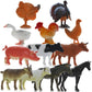 Giftexpress 12Pc Large Farm Animal Toy Figures