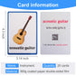 20PCS/Set Instrument Kids Gifts English Flash Cards Pocket Card Educational Learning Baby Toys for Children Pre-Kindergarten