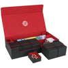LEFORZ 6 in1 Card Deck Box Set X-Large enhanced Card Game Deck Storage Box with 5 Small Card Deck Case Compatible with MTG/TCG/Yugioh/Magic/Commander(Black&Red)