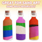 ArtCreativity Plastic Sand Art Bottles with Corks - Pack of 12-2oz Clear Containers for Sand Art, Message in a Bottle, Wedding I