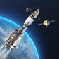 JMBricklayer Space Rocket Building Set 70110 - Collectible Model for Ages 8+, Silver/Gray, Plastic Spaceship Exploration Toy