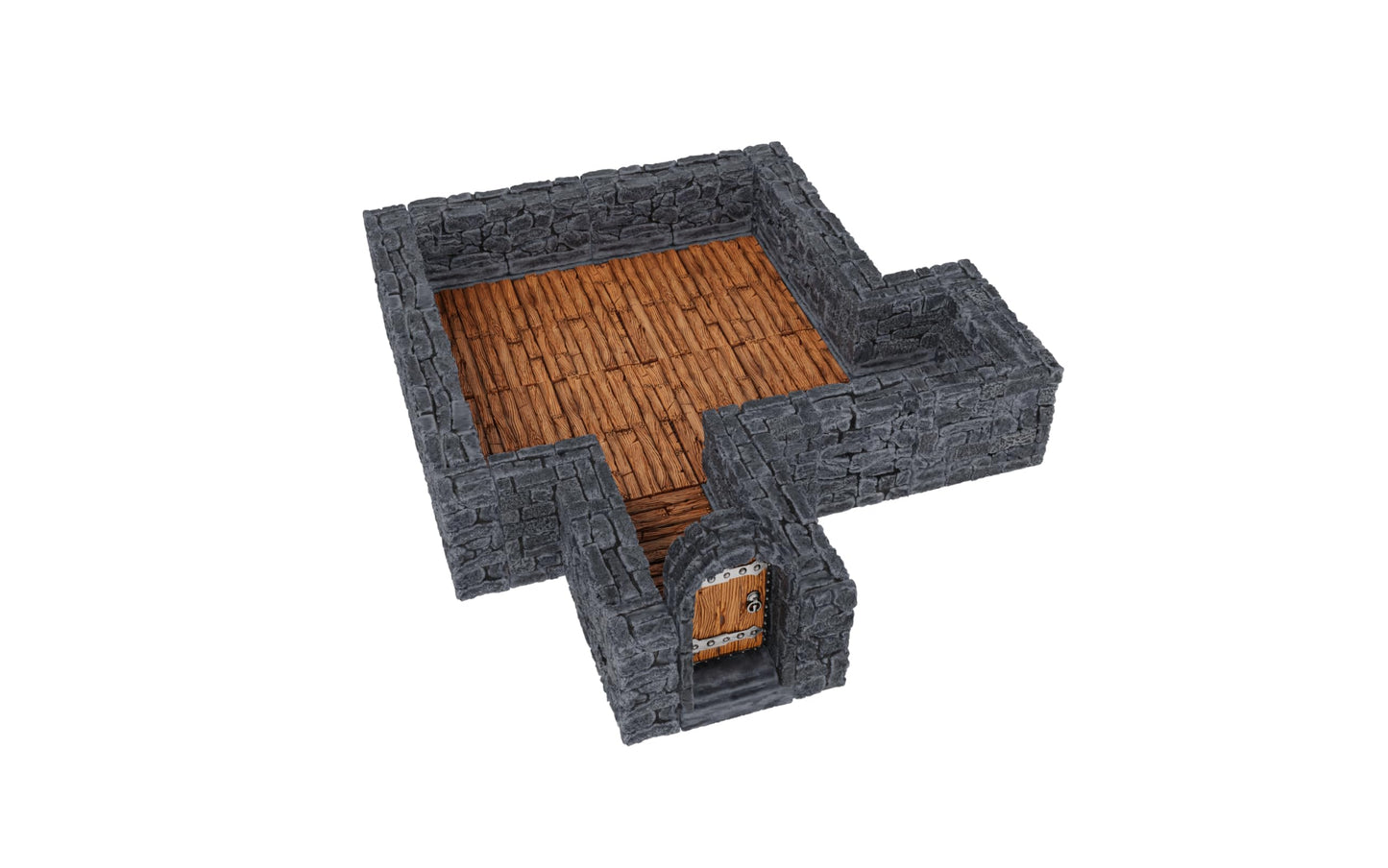Warlock Tiles: Expansion – 1 In. Dungeon Straight Walls