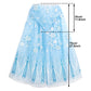 Phogary Snowflake Princess Cape Blue Princess Cloak Princess Hooded Cape Princess Fancy Dress Halloween Costume Cape Carnival Bi